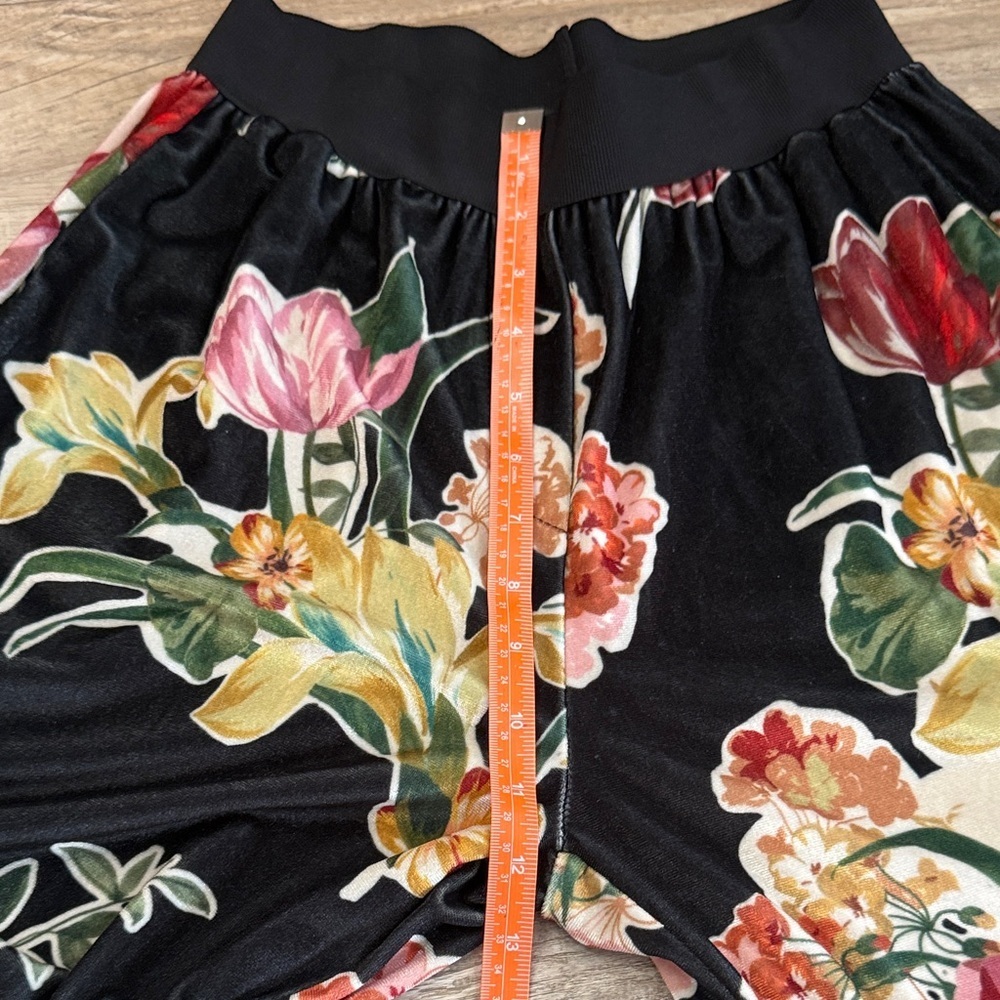 Vivian Shyu Floral Black Wide-Leg Pants size M/L - Picture 7 of 10
